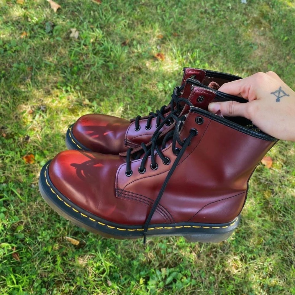 Deep Red Dr. Martens